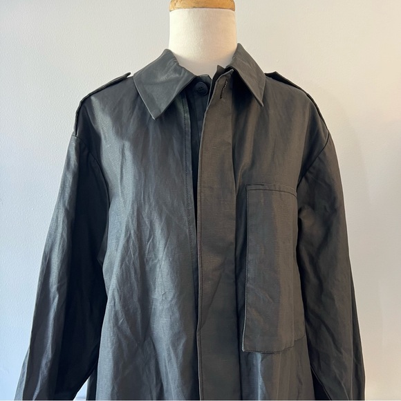 Cordera Black Utility Trench Jacket - Picture 4 of 10